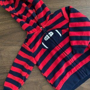 -5 for $25-Carters Striped football jacket 3-6